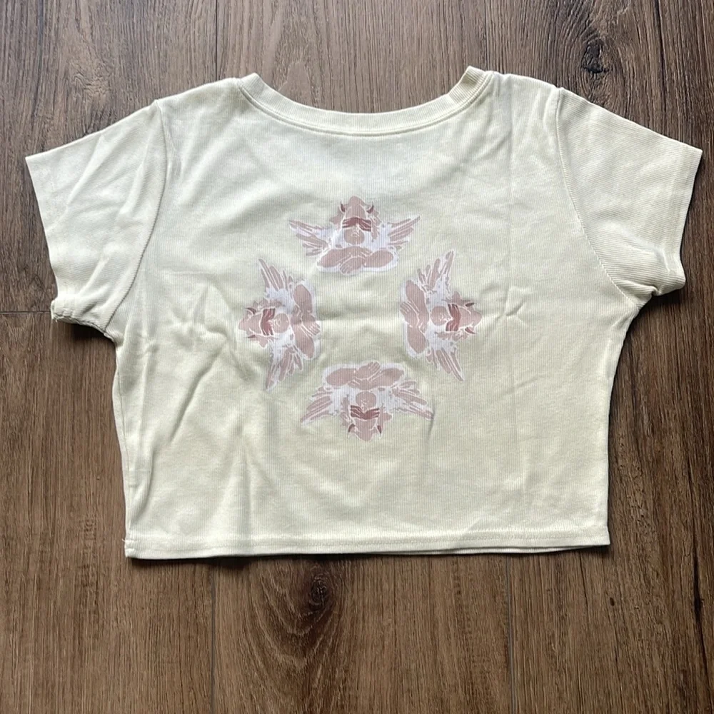 Boys Lie Cropped Rib Tee - Size S - Picture 2 of 3